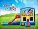 Houston Dora Bounce House with Slide Combo