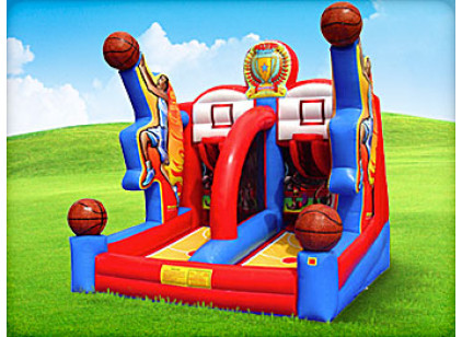 basketball bounce house game rental