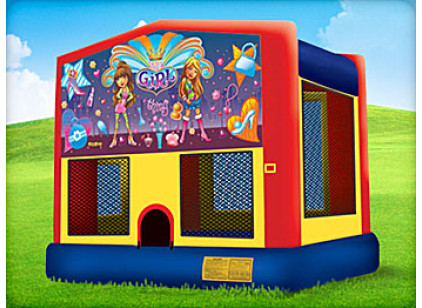Girl bounce house