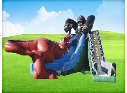 Dual Lane Kongo Crazy Inflatable Slide