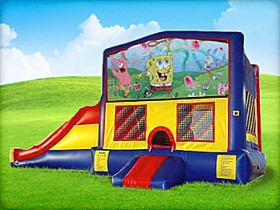 3in1 Spongebob Bounce House Moonwalk w/ Wet or Dry Slide