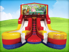16ft Happy Birthday Double (Wet/Dry) Slide
