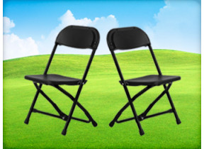 Black Kids Folding Chair