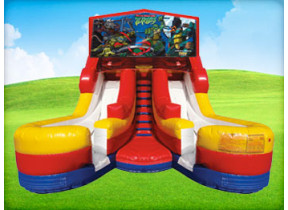 16ft Ninja Turtles Double (Wet/Dry) Slide