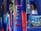 Inside Frozen Bounce House with Slide