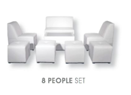 8 person luxury furniture rental