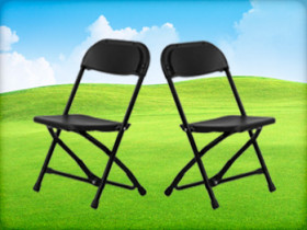 Black Folding Chairs for Children