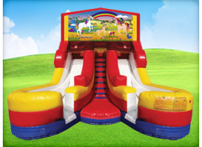 16ft Unicorn Double (Wet/Dry) Slide