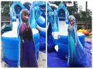 Anna Elsa Inflatable Picture Background
