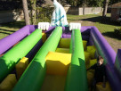 Top View of Haunted House Inflatable