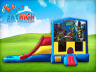 Teenage Mutant Ninja Turtles Bounce House Slide