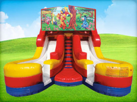 16ft Winnie the Pooh Water (Dry/Wet) Slide