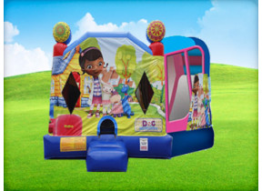 Doc Mcstuffins Bounce House Moonwalk w/ (Wet or Dry Slide)