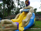 luchador cinco de mayo themed wet slide
